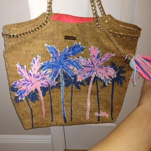 Lilly Pulitzer bag cork